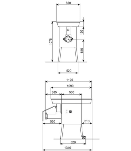 FLOOR STANDING MEAT MINCERS C/E 242X - Image 3